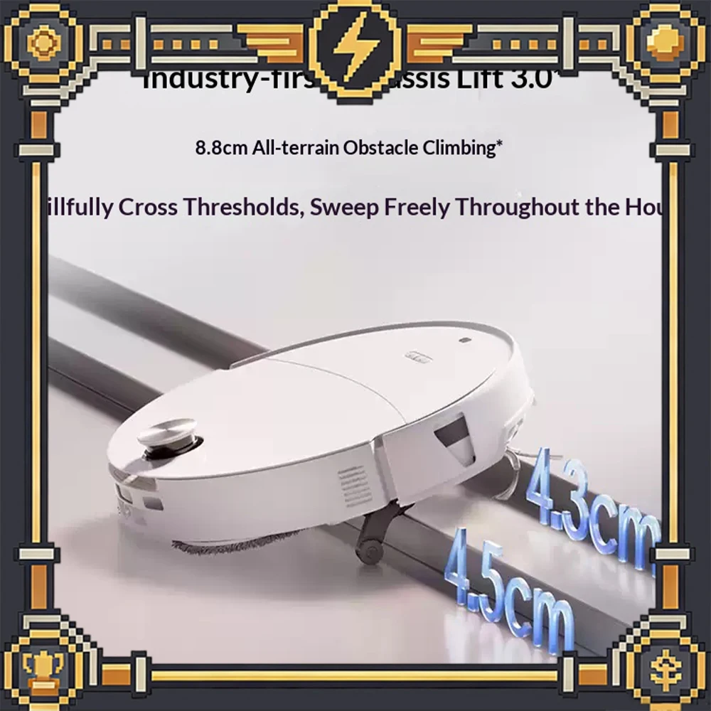 Roborock P20 Max Sweeping Robot Vacuum 8.8cm all-terrain obstacle crossing Robot Vacuum Cleaner 35000Pa peak suction
Roborock P20 Max Sweeping Robot Vacuum 8.8cm all-terrain obstacle crossing Robot Vacuum Cleaner 35000Pa peak suction
