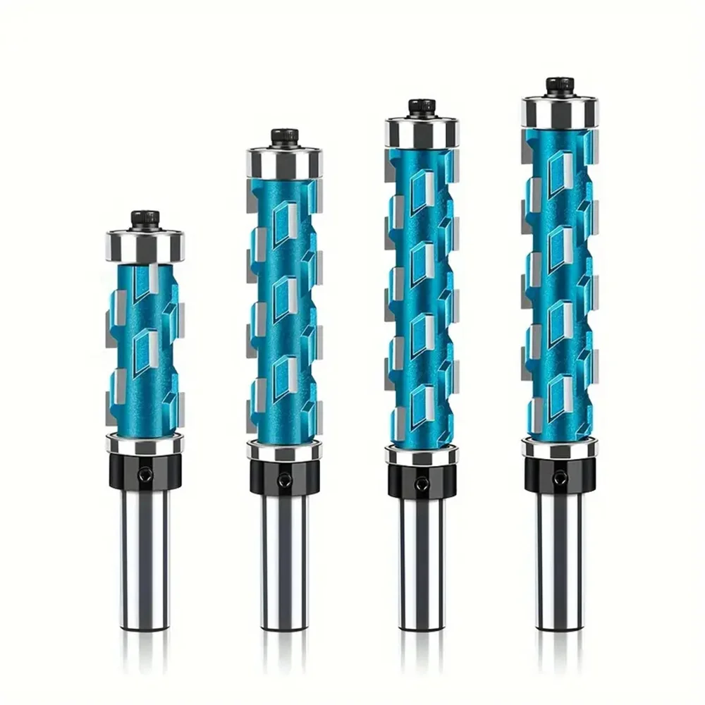 Spiral Flush Trim Router Bit Set With Double Bearings 1/2in 12mm Shank Blue Precision Woodworking Tool For Smooth Edge Cutting
Spiral Flush Trim Router Bit Set With Double Bearings 1/2in 12mm Shank Blue Precision Woodworking Tool For Smooth Edge Cutting