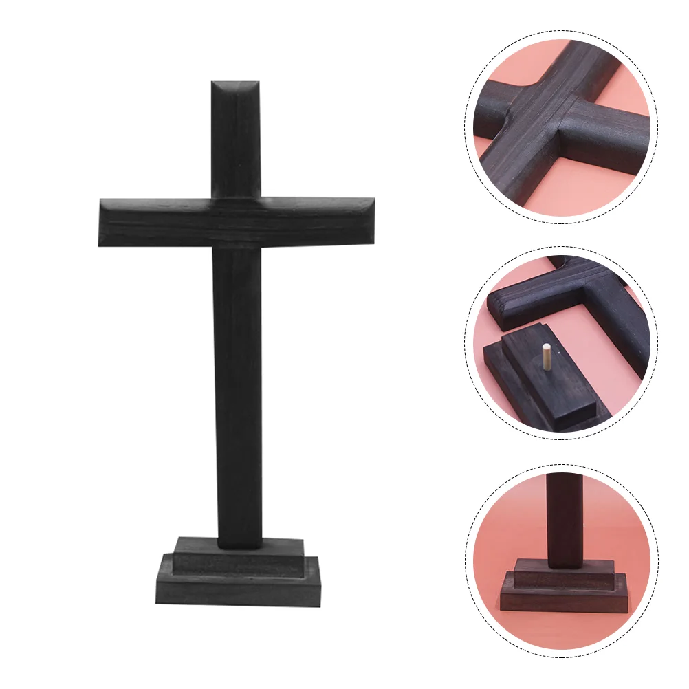 Decor Cross DIY Ornament Christian Ornamentation Decoration Desktop Wooden Crafts Black Ornaments
Decor Cross DIY Ornament Christian Ornamentation Decoration Desktop Wooden Crafts Black Ornaments