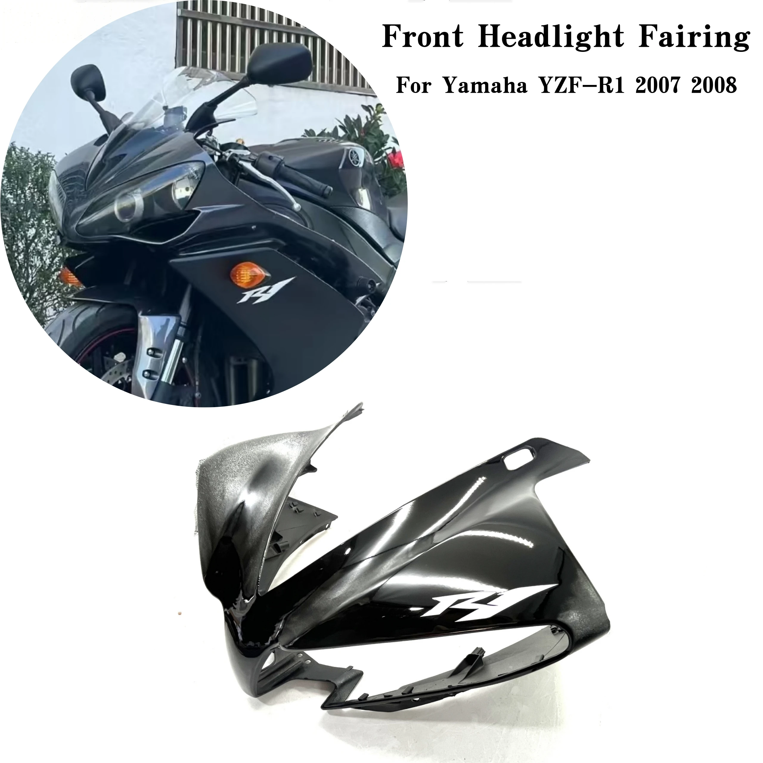 Front Headlight Fairing Cover for Yamaha YZF-R1 YZF R1 2007 2008 ABS Body Panel Motorcycle Parts Accessories
Front Headlight Fairing Cover for Yamaha YZF-R1 YZF R1 2007 2008 ABS Body Panel Motorcycle Parts Accessories