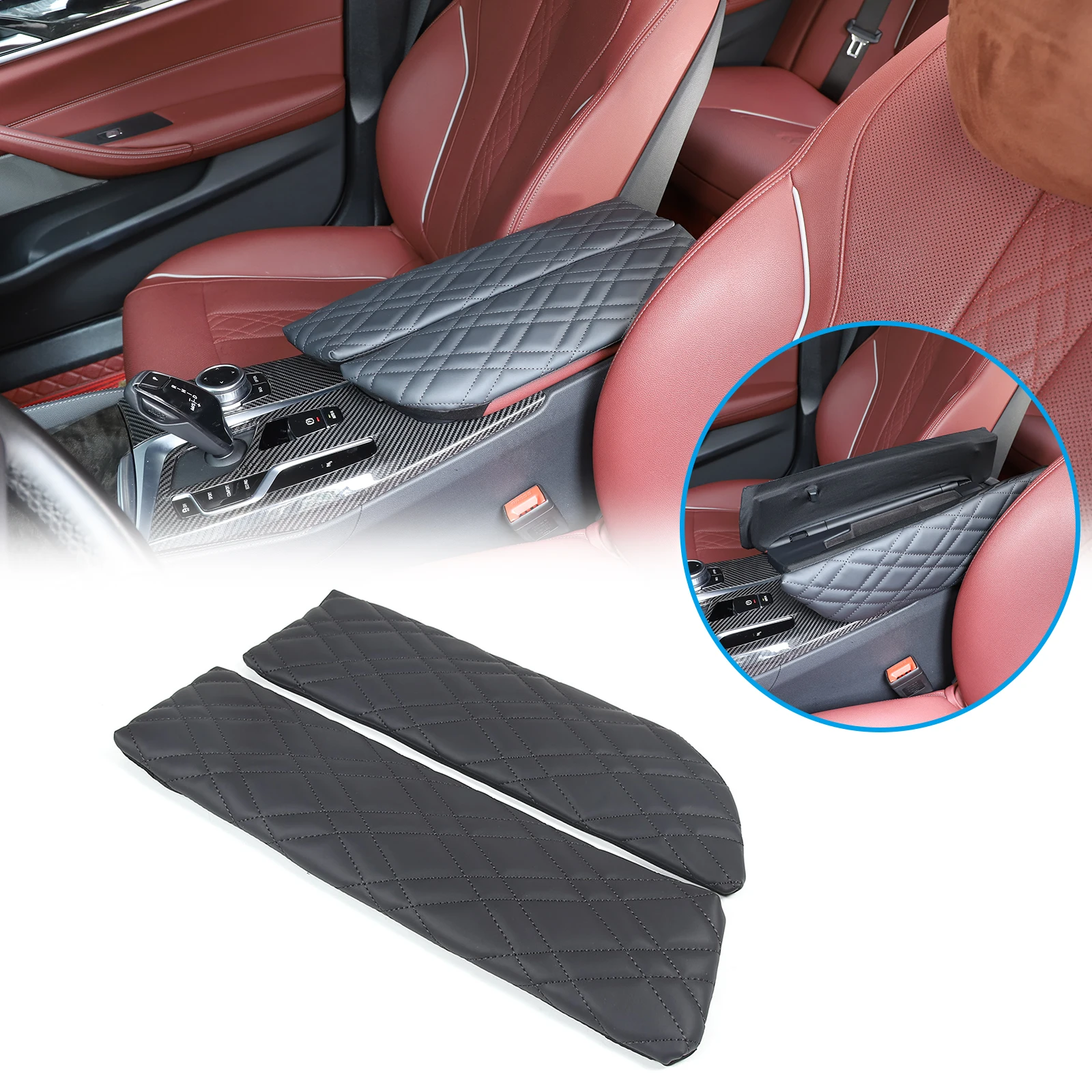 For BMW 5 Series G30 G38 2018-2022 Leather Car Armrest Box Cover Center Console Armrest Protector Pad Trim Car Accessories
For BMW 5 Series G30 G38 2018-2022 Leather Car Armrest Box Cover Center Console Armrest Protector Pad Trim Car Accessories