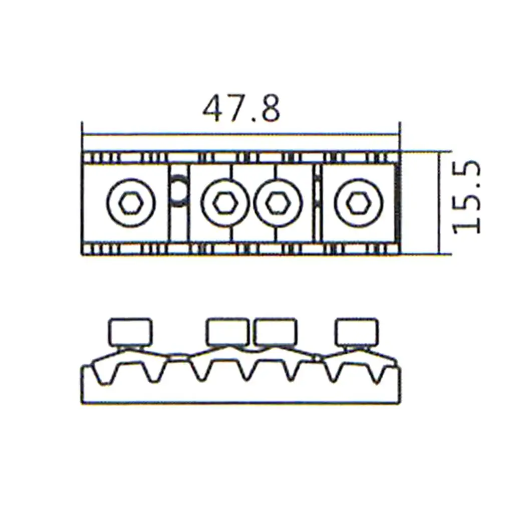 Locking Tremolo Bridge Zinc Alloy String Lock Nut for 7 String Electric Guitar Luthier Tools
Locking Tremolo Bridge Zinc Alloy String Lock Nut for 7 String Electric Guitar Luthier Tools