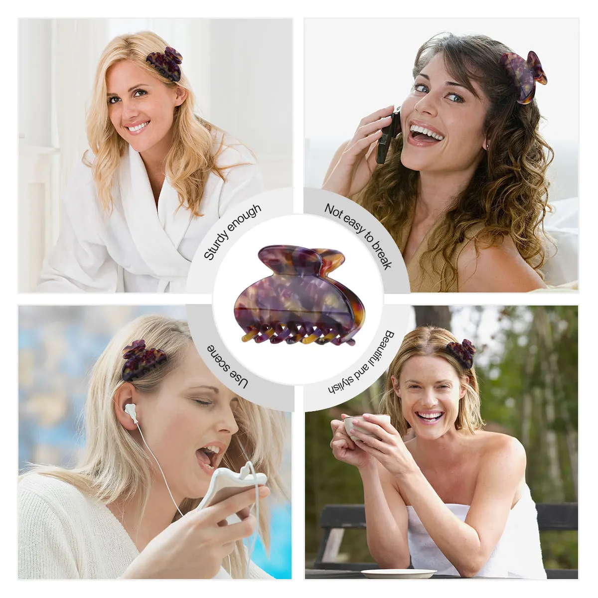 Stylish Acetate Sheet Claw Clips Women Accessories Strong Hold Thick Thin Curly Straight Hair Perfect For Daily Use Simple
Stylish Acetate Sheet Claw Clips Women Accessories Strong Hold Thick Thin Curly Straight Hair Perfect For Daily Use Simple
