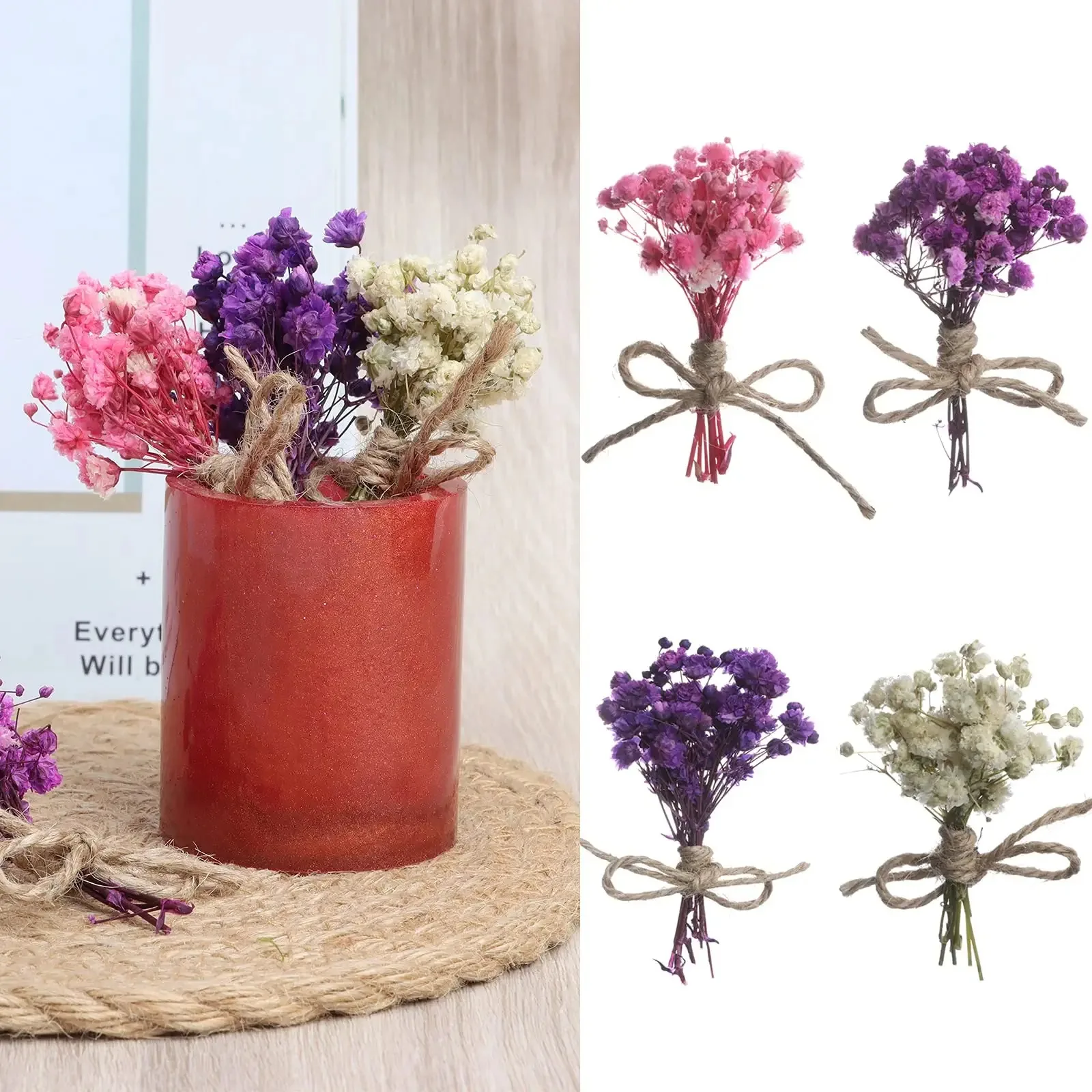 Natural Babysbreath Preserve Floral Mini Gypsophila Dried Flowers Plant Bouquet Wedding Card Decoration Table Decor DIY Craft
Natural Babysbreath Preserve Floral Mini Gypsophila Dried Flowers Plant Bouquet Wedding Card Decoration Table Decor DIY Craft