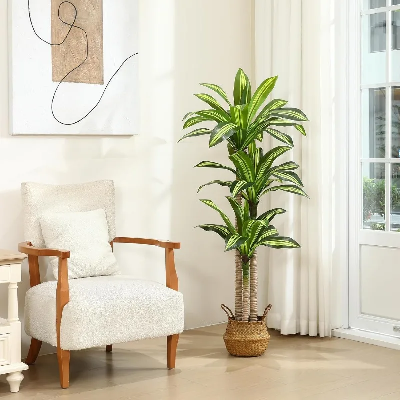 Искусственные растения, 5-футовое дерево Dracaena Искусственные растения для внутреннего и наружного декора Поддельное дерево с плетеными корзинками из морских водорослей
Искусственные растения, 5-футовое дерево Dracaena Искусственные растения для внутреннего и наружного декора Поддельное дерево с плетеными корзинками из морских водорослей