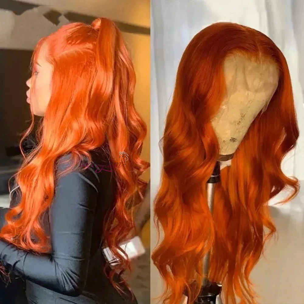 Ginger Orange 13x6 HD Lace Front Wigs Human Hair Body Wave 13x4 Human Hair Lace Frontal Wig 4x4 Transparent Lace Wig For Women
Ginger Orange 13x6 HD Lace Front Wigs Human Hair Body Wave 13x4 Human Hair Lace Frontal Wig 4x4 Transparent Lace Wig For Women