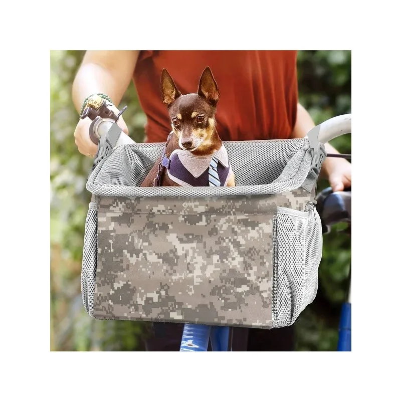 Pet Carrier Bike Basket for Dogs Cats Foldable Waterproof Dog Crate with Adjustable Straps and Storage Pockets
Pet Carrier Bike Basket for Dogs Cats Foldable Waterproof Dog Crate with Adjustable Straps and Storage Pockets