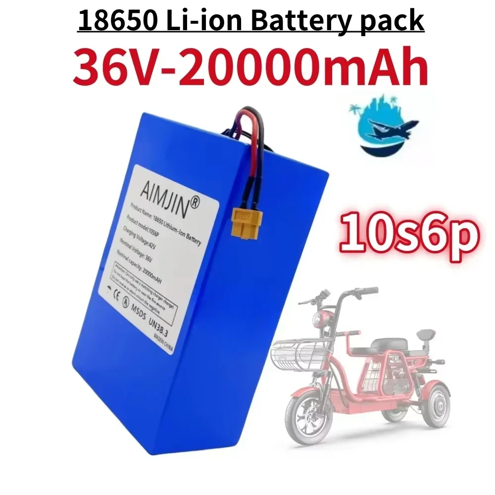 36V 20ah 10s6p lithium-ion battery pack 36V 20000mAh 1000W electric battery built-in BMS
36V 20ah 10s6p lithium-ion battery pack 36V 20000mAh 1000W electric battery built-in BMS