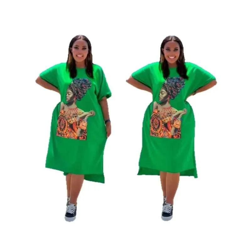 Plus Size African Dresses for Women Summer Fashion African Short Sleeve Polyester Print Dress Elegant Dashiki Ankara Dresses
Plus Size African Dresses for Women Summer Fashion African Short Sleeve Polyester Print Dress Elegant Dashiki Ankara Dresses