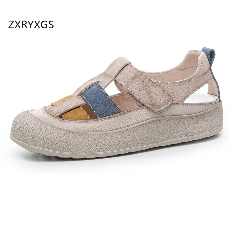 ZXRYXGS 2025 New Top Cowhide Spell Color Summer Sneakers Casual Sandals Temperamen Trendy Shoes Flat Platform Women Sandals
ZXRYXGS 2025 New Top Cowhide Spell Color Summer Sneakers Casual Sandals Temperamen Trendy Shoes Flat Platform Women Sandals