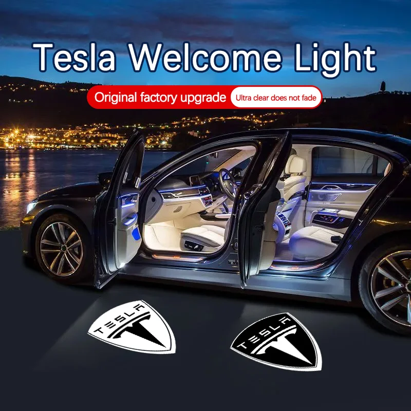 For Tesla Model 3 Model Y Model S Model X LED Car Logo Projector Ghost Shadow Welcome Door Light Accessories
For Tesla Model 3 Model Y Model S Model X LED Car Logo Projector Ghost Shadow Welcome Door Light Accessories