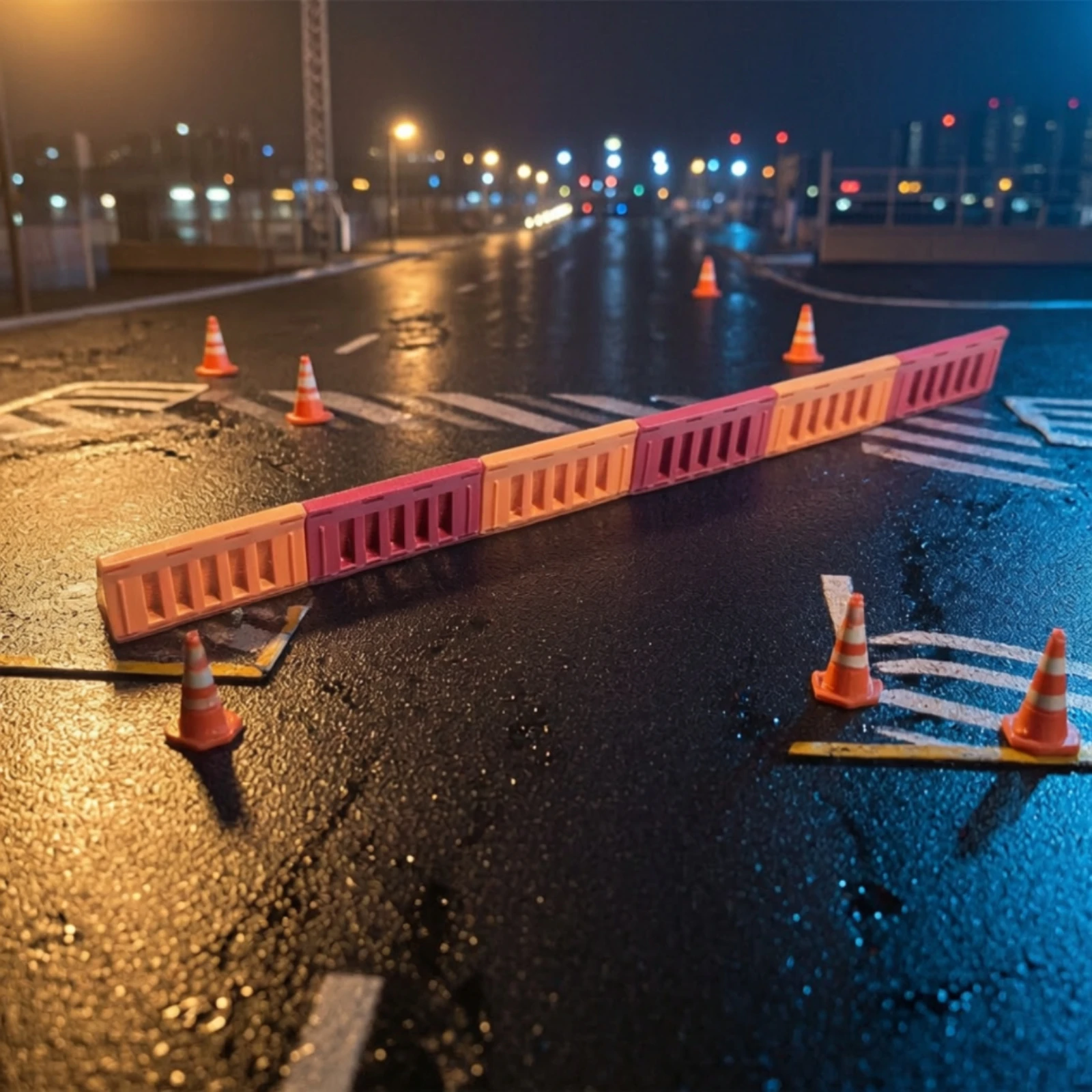 2 Pieces Plastic Road Barriers 1/64 Scale Miniature Traffic Barriers Toy Barricades Mini Barrier Prop Small for Hobbyists
2 Pieces Plastic Road Barriers 1/64 Scale Miniature Traffic Barriers Toy Barricades Mini Barrier Prop Small for Hobbyists