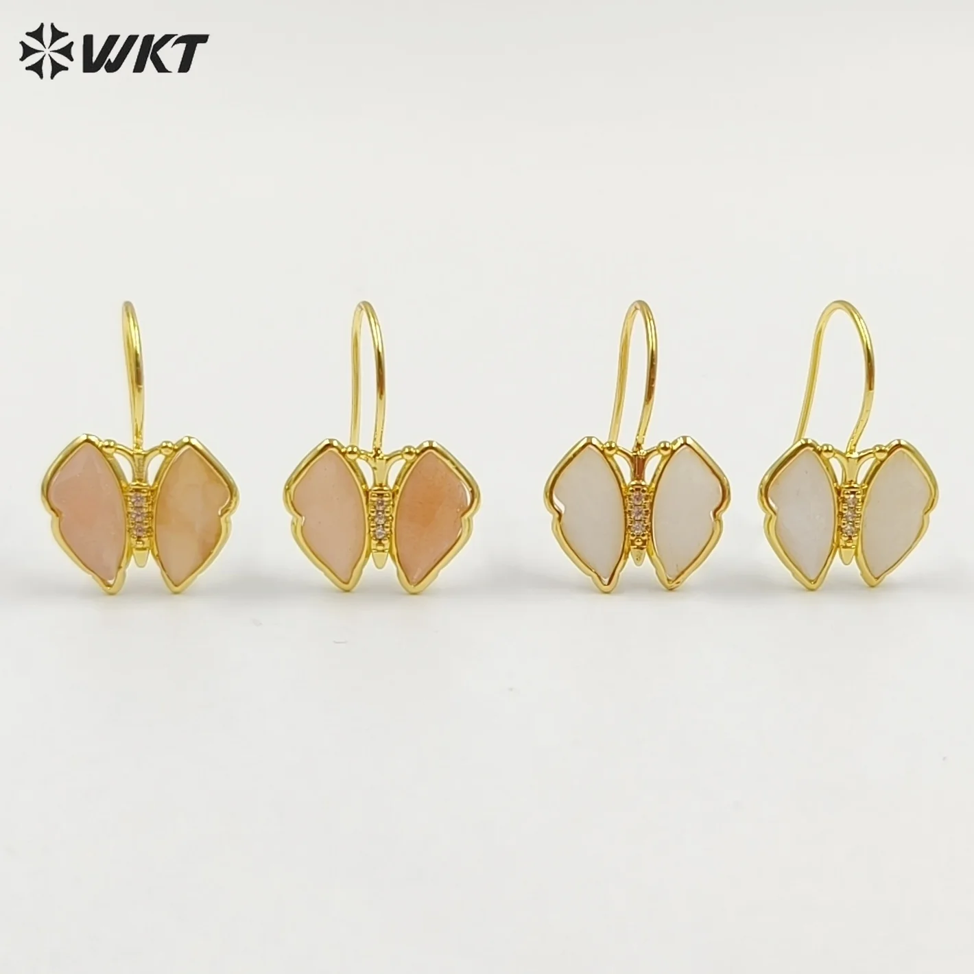 WT-E825 Exquisite Fashion Gold Plated Natural Gemstones Butterfly Shape Little Earrings As Lady Lovely Elegant Jewelry
WT-E825 Exquisite Fashion Gold Plated Natural Gemstones Butterfly Shape Little Earrings As Lady Lovely Elegant Jewelry