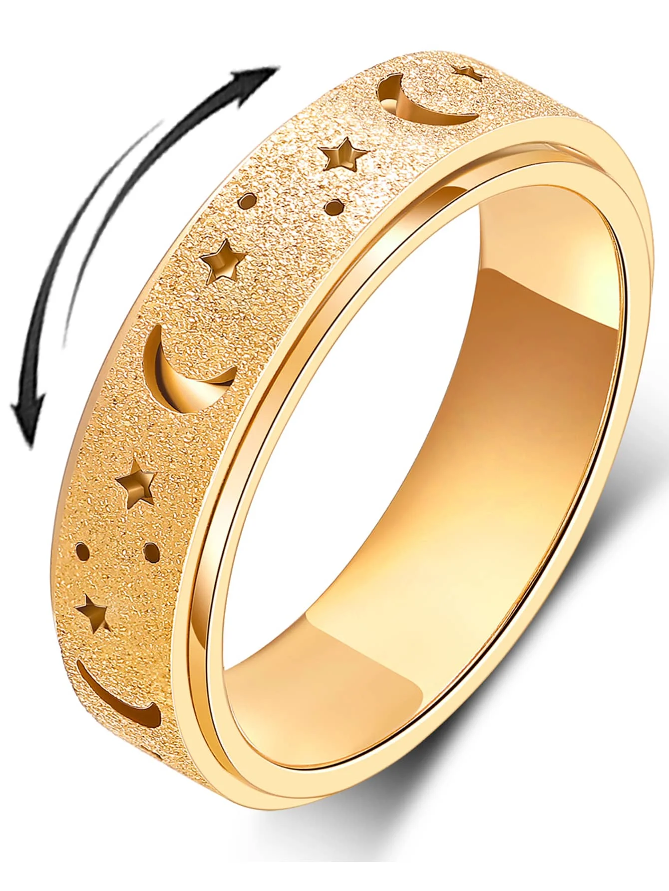 Fidget Ring Anxiety Ring For Women Men Titanium Stainless Steel Spinner Ring Fidget Toys Adults Size 6-10
Fidget Ring Anxiety Ring For Women Men Titanium Stainless Steel Spinner Ring Fidget Toys Adults Size 6-10