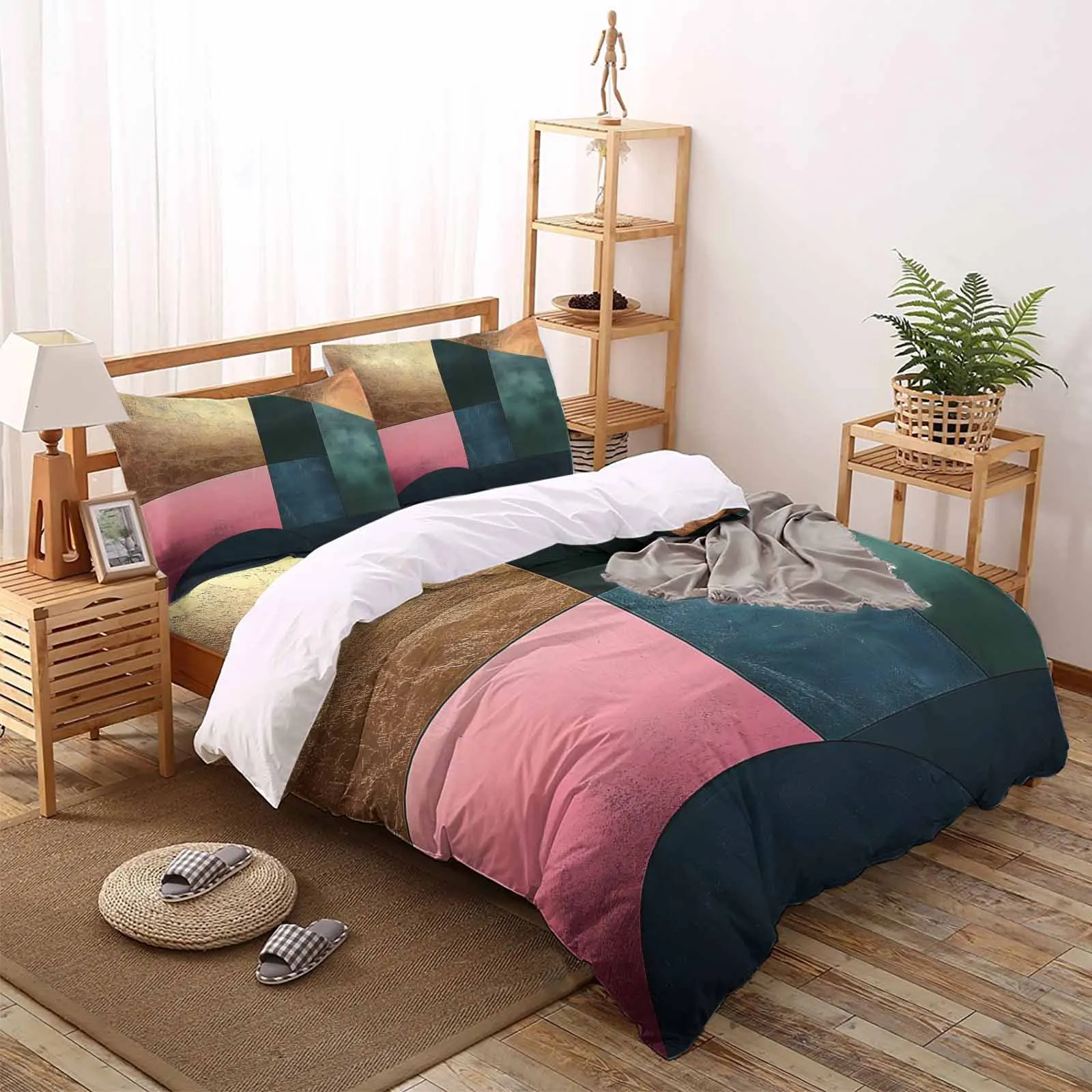 Abstract Circle Color Block Comfortable Household Goods Bedroom Bed Luxury Duvet Cover 2/3/4 Pieces
Abstract Circle Color Block Comfortable Household Goods Bedroom Bed Luxury Duvet Cover 2/3/4 Pieces