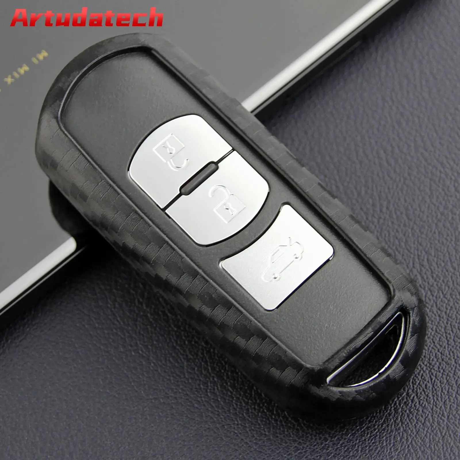 Artudatech Leather Silicone Car Key Case Cover With Buckle For Mazda No Key Included
Artudatech Leather Silicone Car Key Case Cover With Buckle For Mazda No Key Included