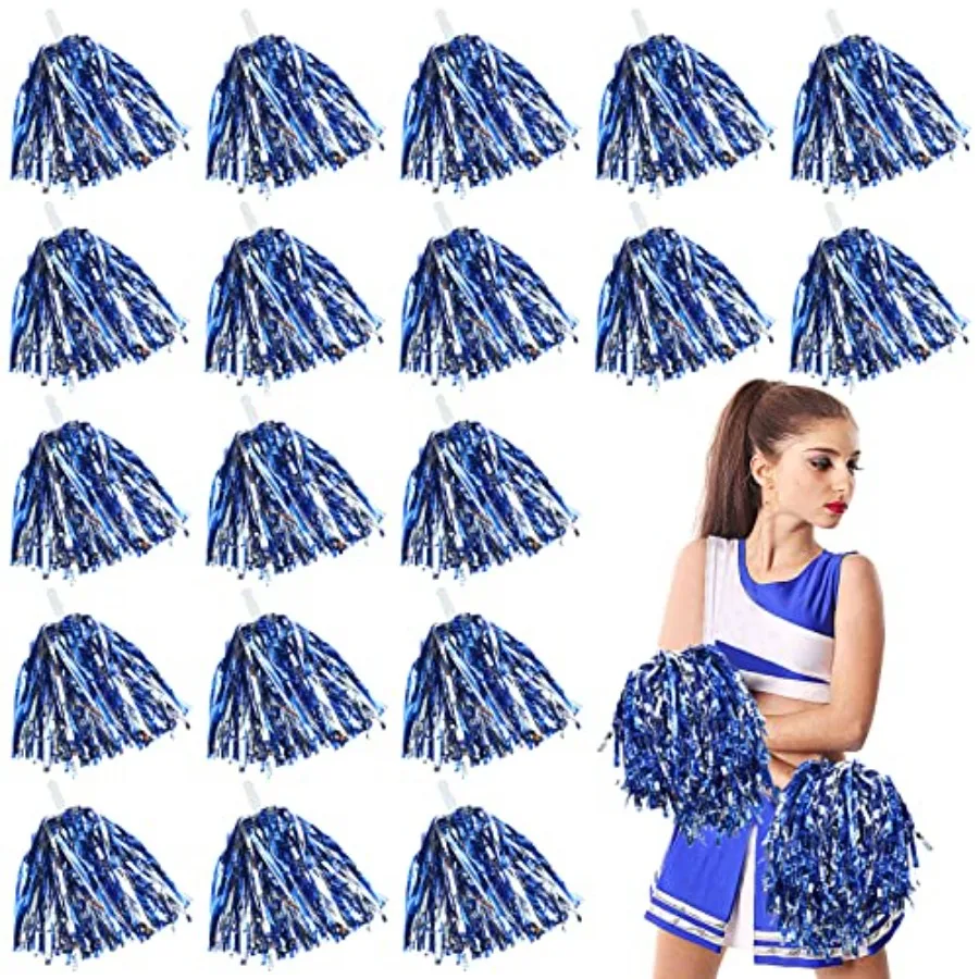 100 Pack Cheerleading Pom Pom Bulk Football Game Cheerleader Pompoms Plastic Cheering Hand Flowers with Handle for Sports Dance
100 Pack Cheerleading Pom Pom Bulk Football Game Cheerleader Pompoms Plastic Cheering Hand Flowers with Handle for Sports Dance