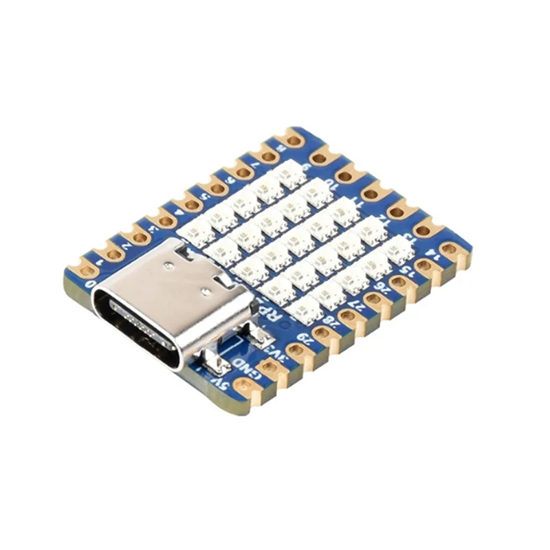 T07C-Rp2040-Matrix Мини-плата разработки со светодиодной матрицей 5X5 на плате Двухъядерный процессор Rp2040
T07C-Rp2040-Matrix Мини-плата разработки со светодиодной матрицей 5X5 на плате Двухъядерный процессор Rp2040