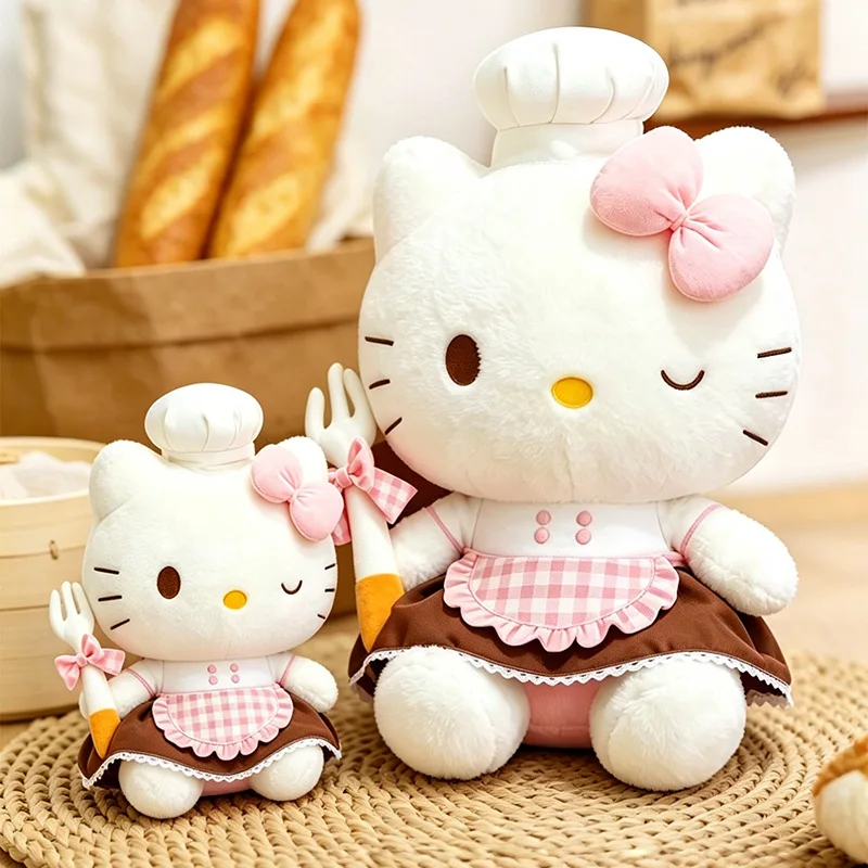 Sanrio 40/60cm Chef Hello Kitty Plush Dolls Baking Desserts Hello Kitty Doll KT Cat Plush Toys Cute Doll Gift
Sanrio 40/60cm Chef Hello Kitty Plush Dolls Baking Desserts Hello Kitty Doll KT Cat Plush Toys Cute Doll Gift