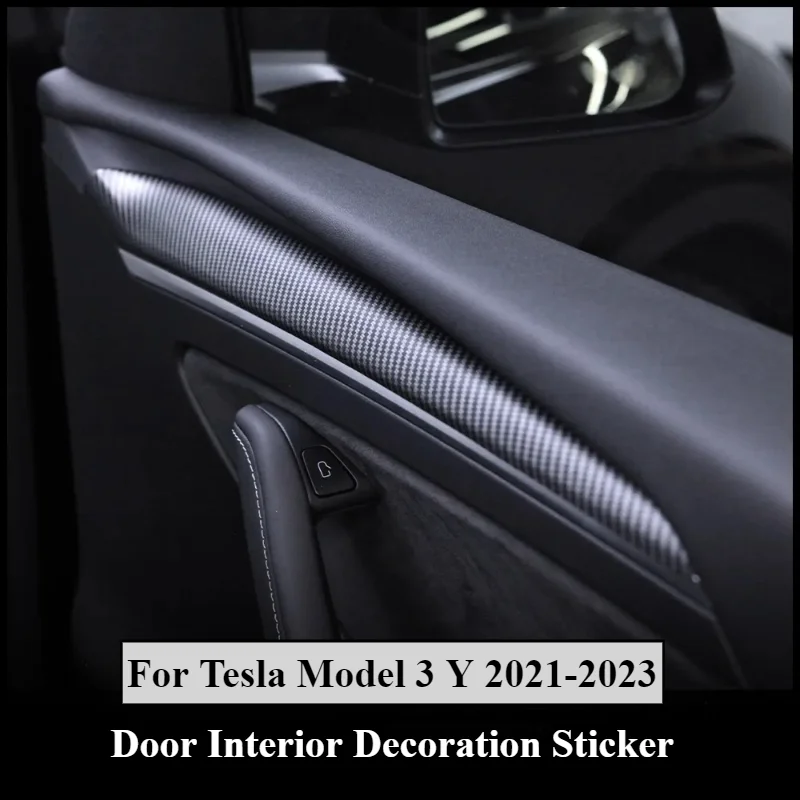 Door Handle Panel Trim Cover Door Sticker For Tesla Model 3 Model Y 2021-2023 Styling Interior Decoration Modification Accessory
Door Handle Panel Trim Cover Door Sticker For Tesla Model 3 Model Y 2021-2023 Styling Interior Decoration Modification Accessory