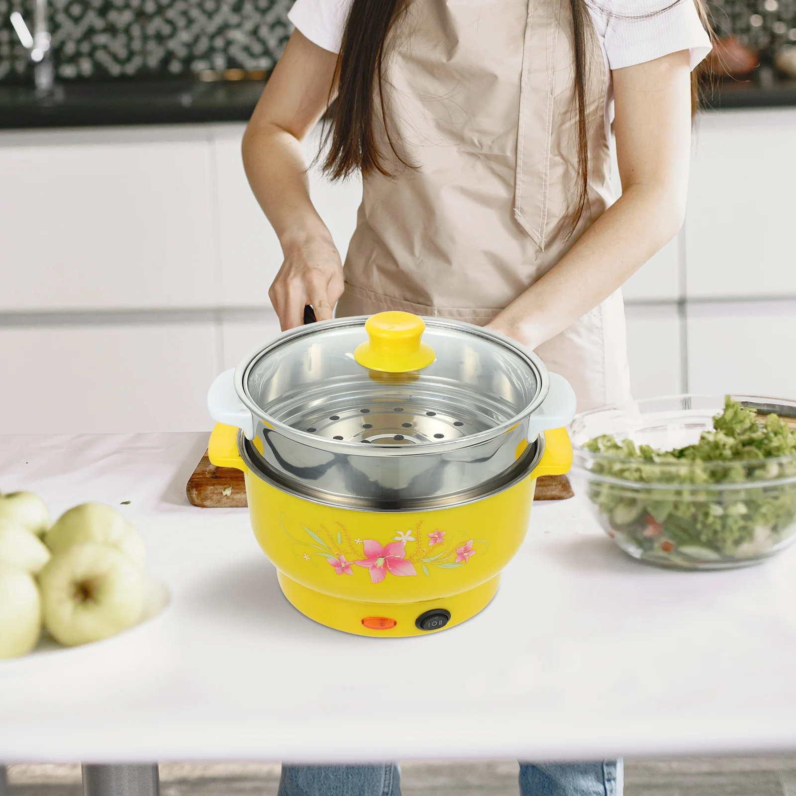Steaming Electric Cooker Stainless Steel Steamer Pot Multifunctional Double Layer Stockpot Metal Boiling for Friends
Steaming Electric Cooker Stainless Steel Steamer Pot Multifunctional Double Layer Stockpot Metal Boiling for Friends