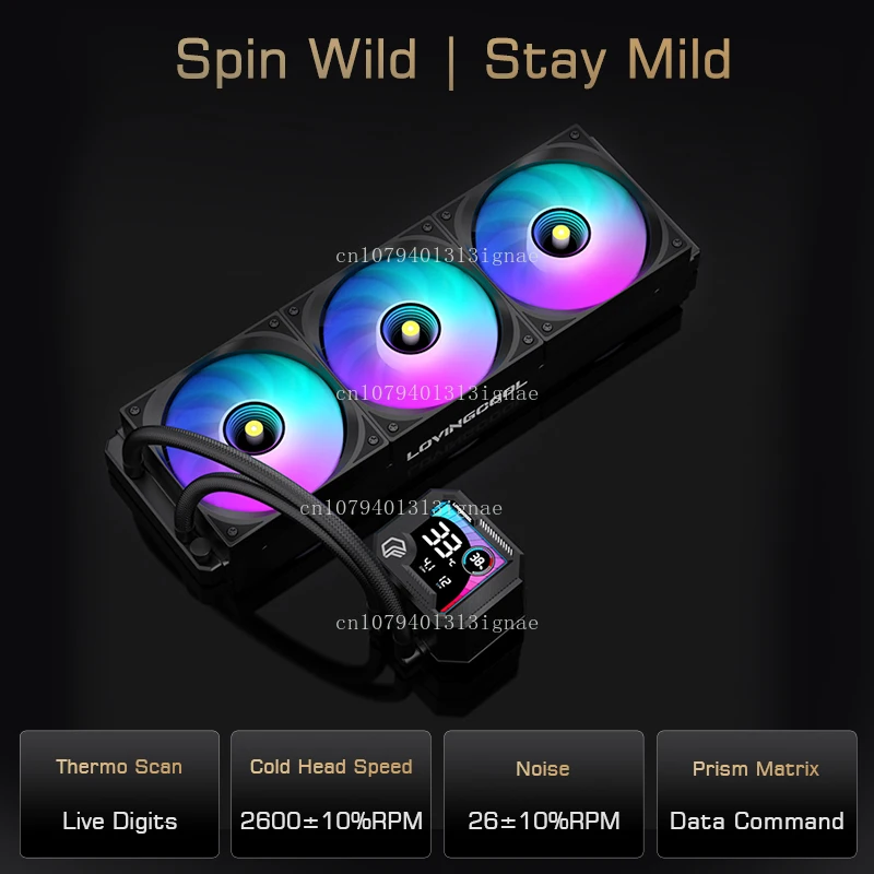 New Generation 240mm ARGB CPU Liquid Cooler - Digital Display AIO for Gaming PCs
New Generation 240mm ARGB CPU Liquid Cooler - Digital Display AIO for Gaming PCs