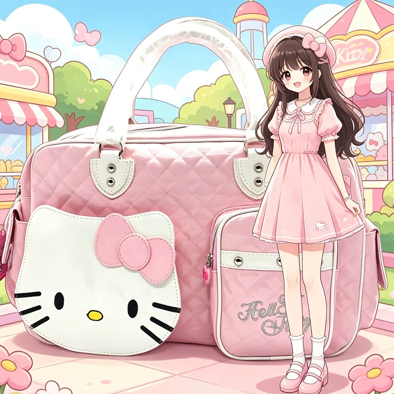 Portable Hello Kittys Travel Bag Glossy Crossbody Girl Cute Travel Package Traveling Bag Travel Essentials Bags for Woman
Portable Hello Kittys Travel Bag Glossy Crossbody Girl Cute Travel Package Traveling Bag Travel Essentials Bags for Woman