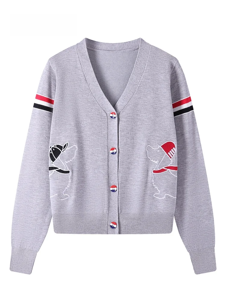 JZZDEMM Knitted Hat Dog Embroidery Cardigan Women's Anti-Aging Design Slimming Faion Top V-Ne Long Sve Button up Cardigan
JZZDEMM Knitted Hat Dog Embroidery Cardigan Women's Anti-Aging Design Slimming Faion Top V-Ne Long Sve Button up Cardigan