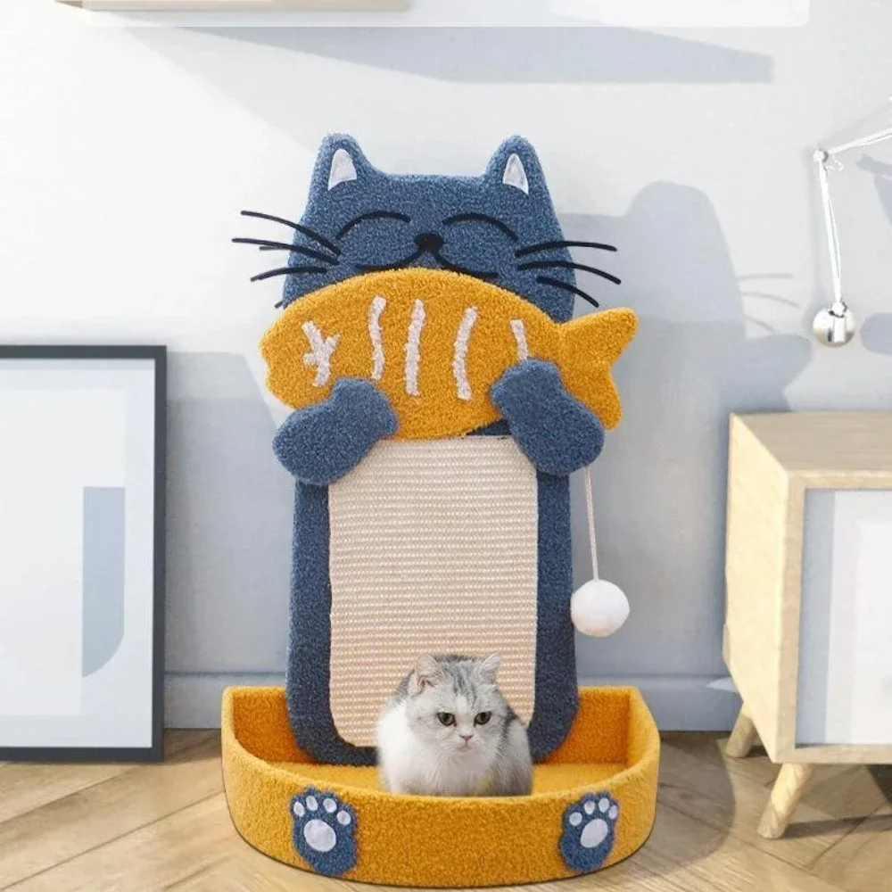 Sisal Cat Scratching Board Floor Type Wear Resistant Pet Toy Portable Vertical Wall Mounted Cats Boards Home Bedroom Kitten Nest
Sisal Cat Scratching Board Floor Type Wear Resistant Pet Toy Portable Vertical Wall Mounted Cats Boards Home Bedroom Kitten Nest