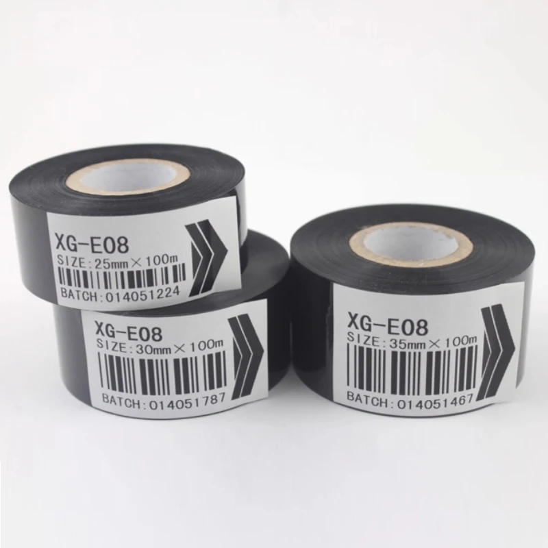 XG-E08 hot coding machine ribbon labeling machine packaging machine hot transfer ribbon black tape
XG-E08 hot coding machine ribbon labeling machine packaging machine hot transfer ribbon black tape