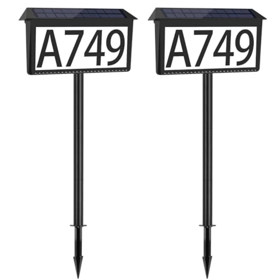 House Numbers for Outside Solar Powered -Color LED Illuminated Solar Address Sign Plaques Waterproof with Stakes Outdoor Lighte
House Numbers for Outside Solar Powered -Color LED Illuminated Solar Address Sign Plaques Waterproof with Stakes Outdoor Lighte
