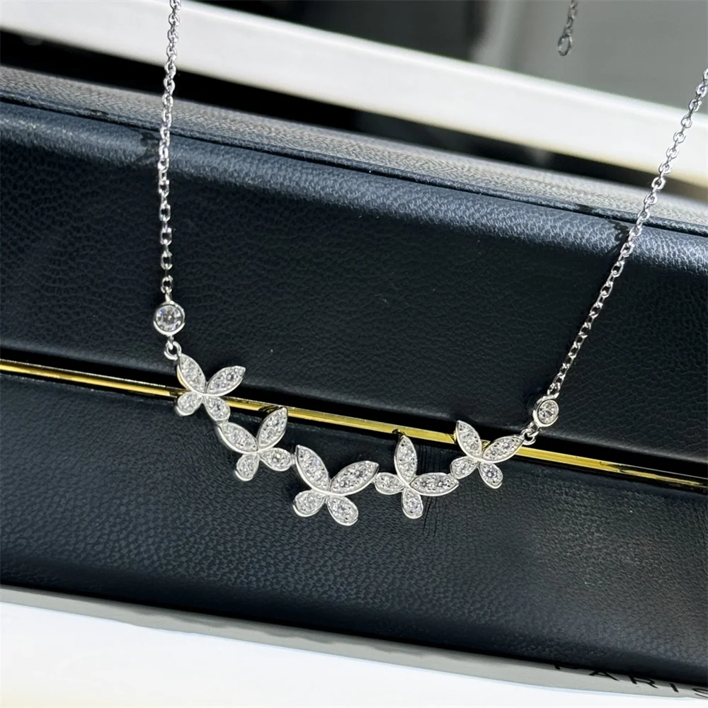 Five Butterfly Full Diamond Necklace Versatile Elegant And Noble Unique Design 2024 New Necklace
Five Butterfly Full Diamond Necklace Versatile Elegant And Noble Unique Design 2024 New Necklace