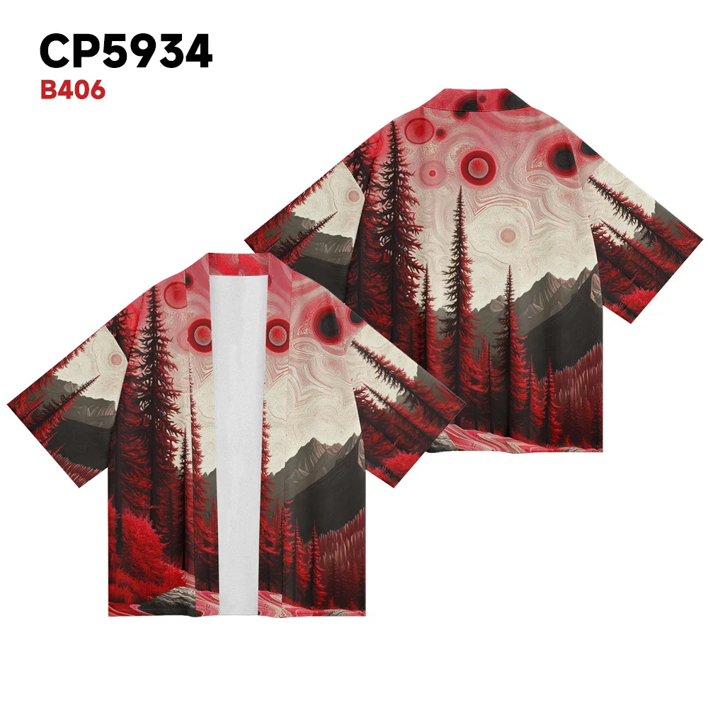 Streetwear Forest Print Haori Fashion Men Women Cardigan Beach Yukata Asian Clothes Japanese Cosplay Kimono
Streetwear Forest Print Haori Fashion Men Women Cardigan Beach Yukata Asian Clothes Japanese Cosplay Kimono