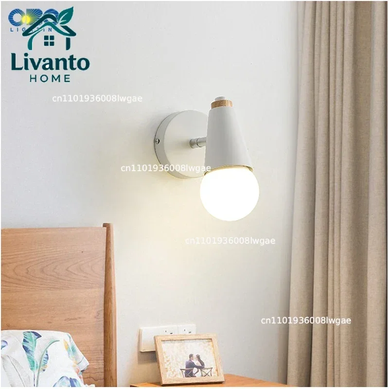 Modern Macaron Wall Lamp Iron Wood Mirror Light Bedside Bedroom Indoor Lighting E27 Light Bulb Retro LED Wall Light Nordic
Modern Macaron Wall Lamp Iron Wood Mirror Light Bedside Bedroom Indoor Lighting E27 Light Bulb Retro LED Wall Light Nordic
