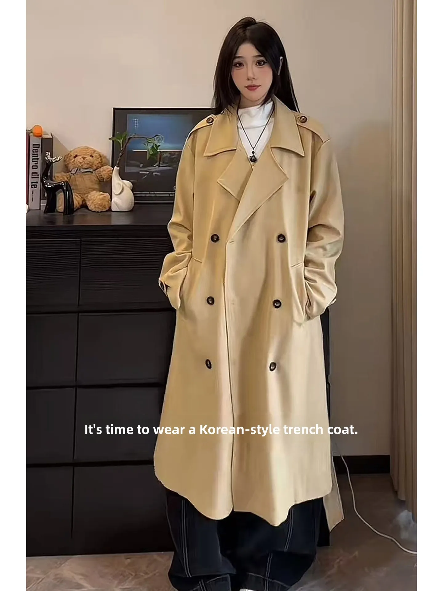 Мужское демисезонное пальто цвета хаки с двойной застежкой на пуговицах, средней длины, модное, с добавлением хлопка, ниже колена, приталенное, молодежное, трендовое
Мужское демисезонное пальто цвета хаки с двойной застежкой на пуговицах, средней длины, модное, с добавлением хлопка, ниже колена, приталенное, молодежное, трендовое