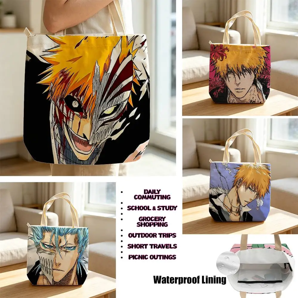 I-Ichigo kurosaki Anime BLEACH Storage Bags Waterproof Canvas bags suitable for going to class, shopping, gifts, and commuting
I-Ichigo kurosaki Anime BLEACH Storage Bags Waterproof Canvas bags suitable for going to class, shopping, gifts, and commuting