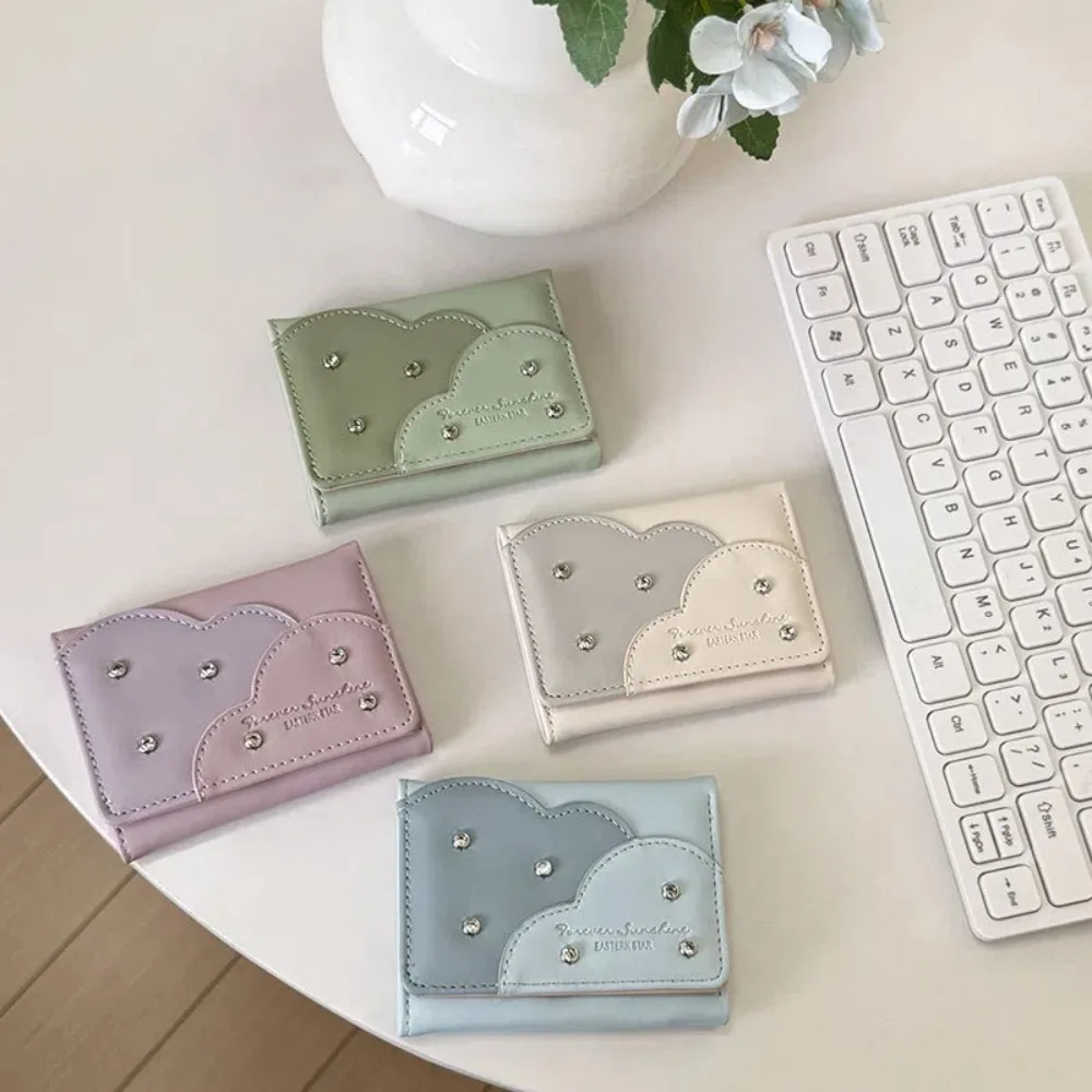 Creative PU Leather Studded Wallet Card Holder Korean Style PU Trifold Wallet Elegant Portable Ultra-thin Coin Purse Outdoor
Creative PU Leather Studded Wallet Card Holder Korean Style PU Trifold Wallet Elegant Portable Ultra-thin Coin Purse Outdoor