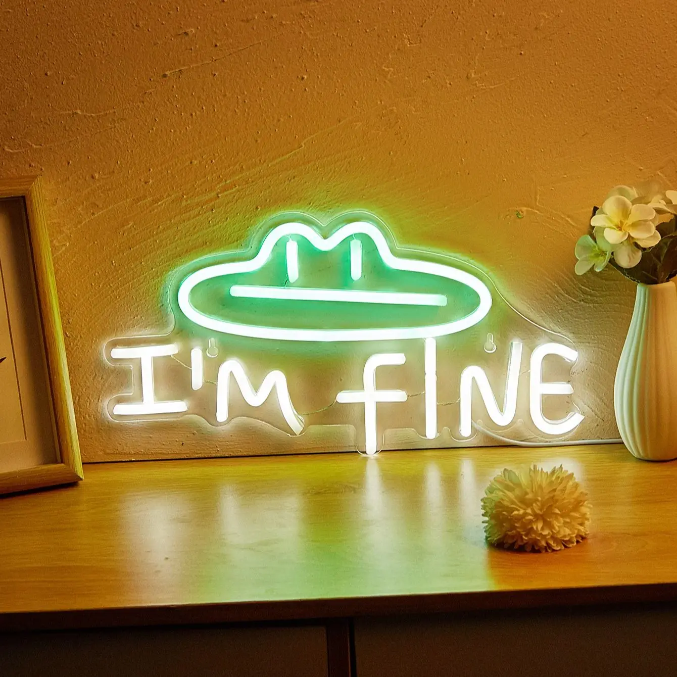 Chi-buy LED Neon I'm Fine USB Powered Neon Signs Night Light 3D Wall Art Bedroom Living Room Decor Lamp Signs,Suitable for
Chi-buy LED Neon I'm Fine USB Powered Neon Signs Night Light 3D Wall Art Bedroom Living Room Decor Lamp Signs,Suitable for