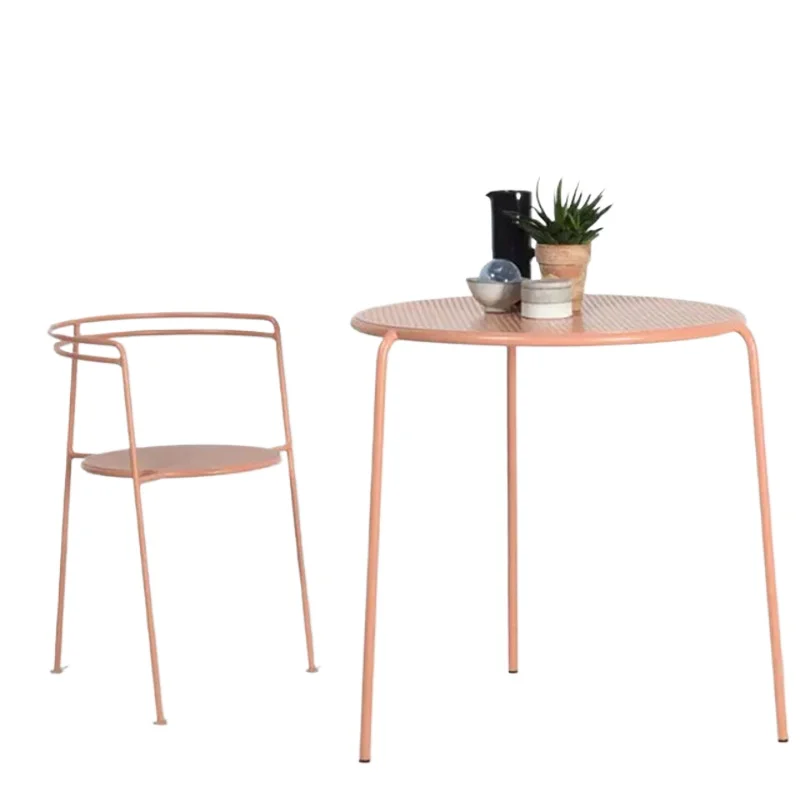 Simple modern style balcony three people casual restaurant American hollow metal outdoor coffee table
Simple modern style balcony three people casual restaurant American hollow metal outdoor coffee table