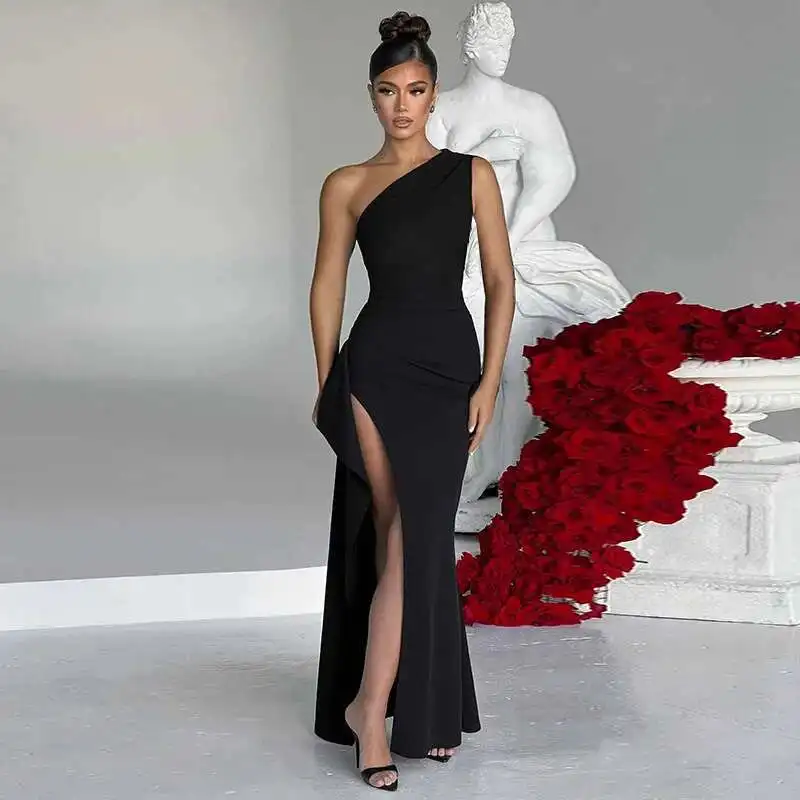Selling Xy25064tiktok Hot New Cross Shoulder Split Dress Long Dress for Women 2025 Banquet Dress Party Dress Robe Vestido Women
Selling Xy25064tiktok Hot New Cross Shoulder Split Dress Long Dress for Women 2025 Banquet Dress Party Dress Robe Vestido Women