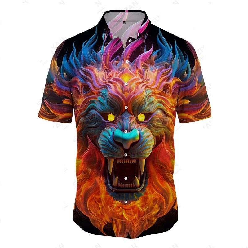 2024 Colorful Animal Printed Shirt Hawaii Beach Men's Shirt Summer Hot Selling Shirt High -quality Large Size Men's Loose Shirt
2024 Colorful Animal Printed Shirt Hawaii Beach Men's Shirt Summer Hot Selling Shirt High -quality Large Size Men's Loose Shirt
