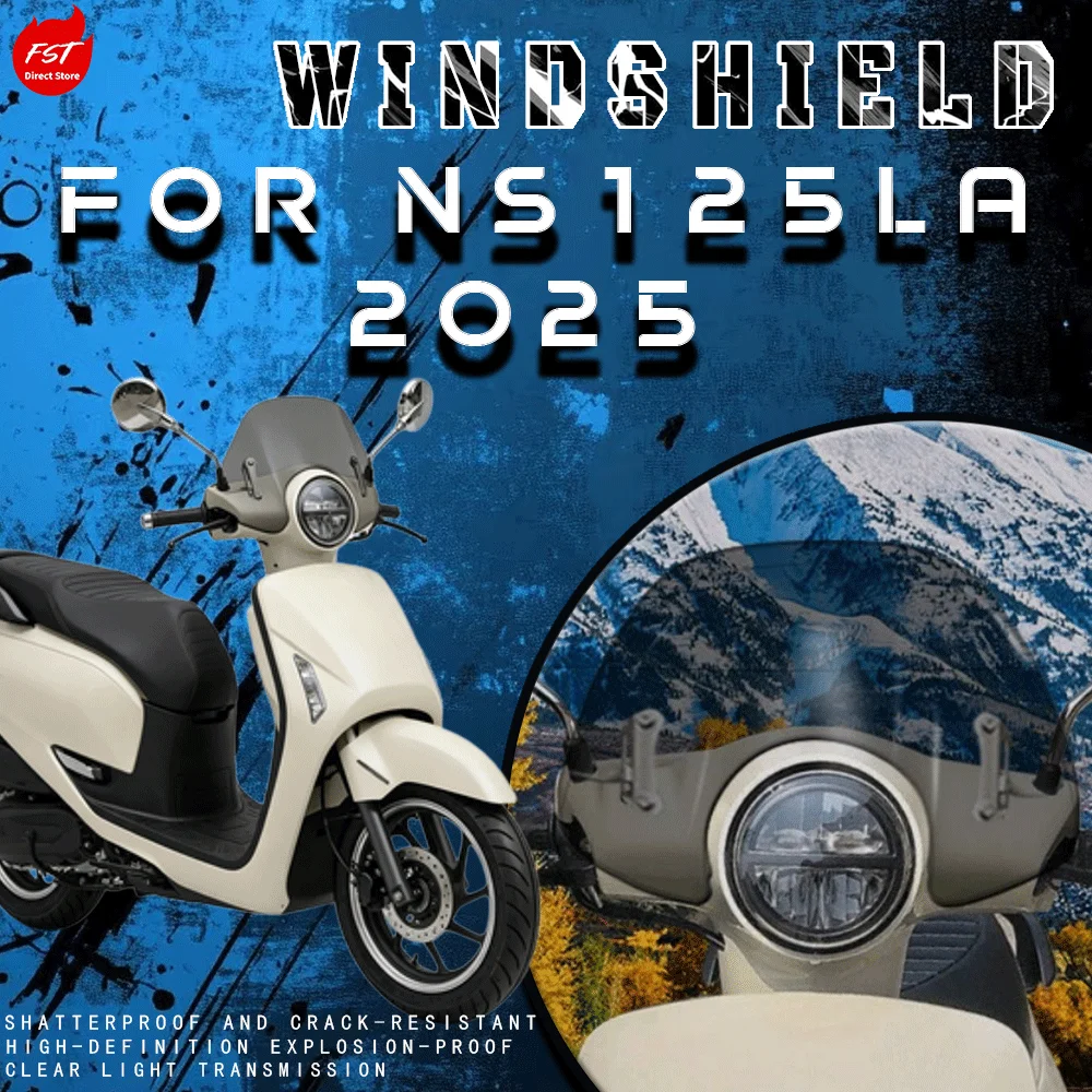 Modified Front Windscreen Rain Deflector for NS125LA Retro Scooter, 2025 NS125LA Front Wind Shield
Modified Front Windscreen Rain Deflector for NS125LA Retro Scooter, 2025 NS125LA Front Wind Shield