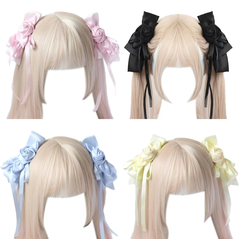 2pcs/set Elegant Rose&Bowknot Hair Clip Travel Makeup Headwear for Woman Girls Taking Photo Shopping Camping Anti Slip
2pcs/set Elegant Rose&Bowknot Hair Clip Travel Makeup Headwear for Woman Girls Taking Photo Shopping Camping Anti Slip