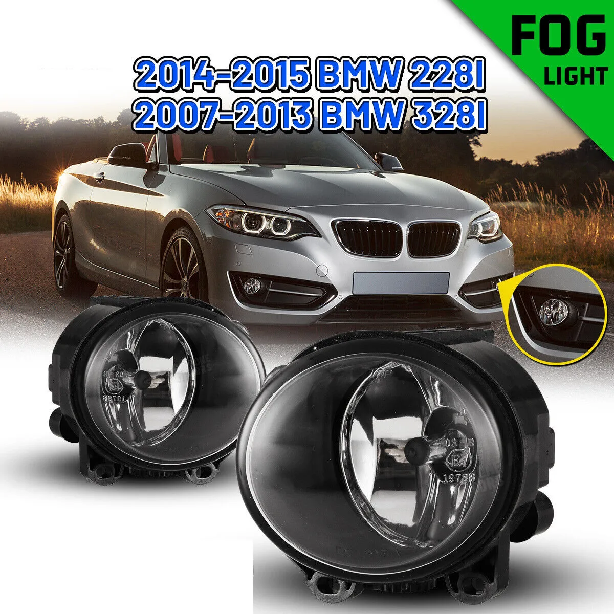 Fog Lights For BMW 3 Series Coupe E92 5 Series Sedan F10 M5 2 Series Coupe front bumper Replace Lamps assambly
Fog Lights For BMW 3 Series Coupe E92 5 Series Sedan F10 M5 2 Series Coupe front bumper Replace Lamps assambly
