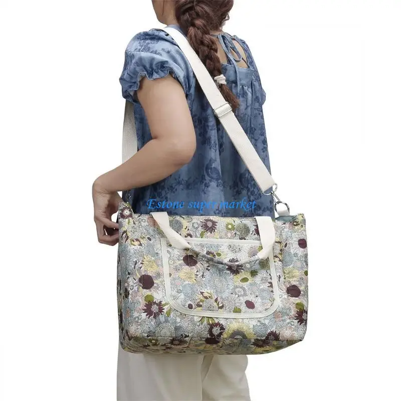 090B Mom Bag Diaper Bag for Women Splashproof Travel Storage Bag with Flower Pattern Large Capacity Shoulder Bags Handbag
090B Mom Bag Diaper Bag for Women Splashproof Travel Storage Bag with Flower Pattern Large Capacity Shoulder Bags Handbag