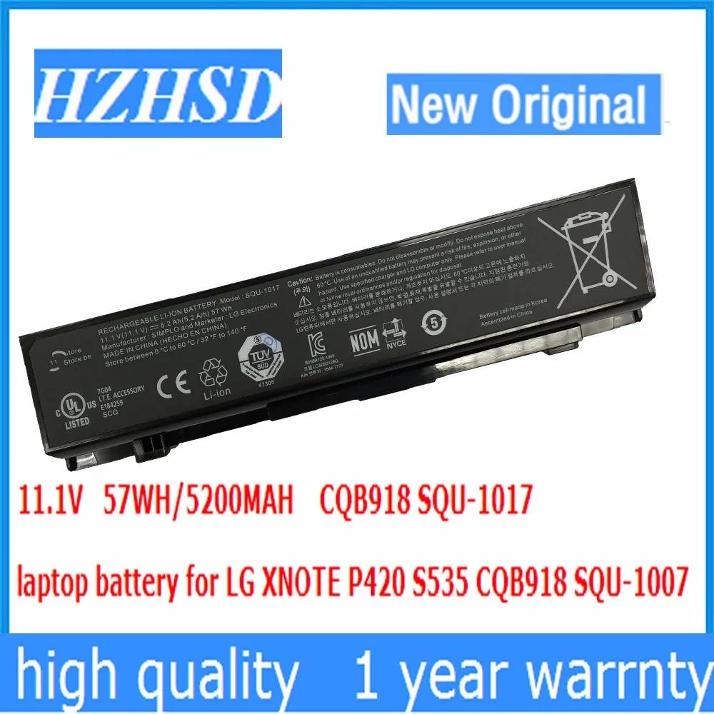 11.1V 57Wh New Original CQB918 Laptop Battery for E217462 Battery Laptop SQU-1017 S430 S530 P420 S425 S525 S535 PD420
11.1V 57Wh New Original CQB918 Laptop Battery for E217462 Battery Laptop SQU-1017 S430 S530 P420 S425 S525 S535 PD420
