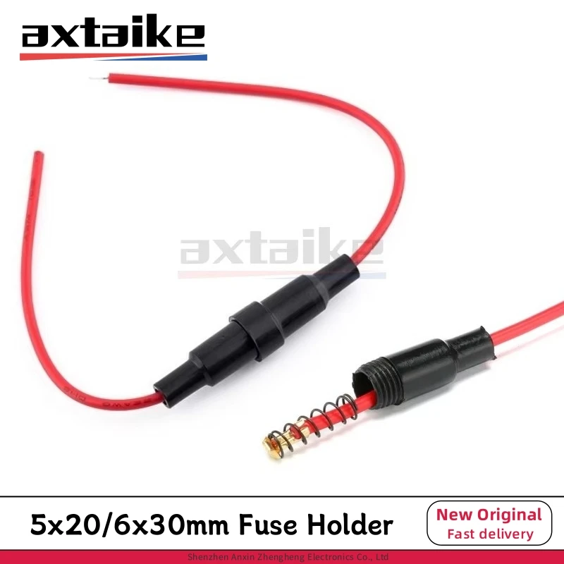 5PCS 5*20mm 6*30mm Fuse Holder With Wire Black Insurance Tube Socket Fuse Clamp Box 5A 10A 20A 250V AC Glass Tube 5×20mm 6×30mm
5PCS 5*20mm 6*30mm Fuse Holder With Wire Black Insurance Tube Socket Fuse Clamp Box 5A 10A 20A 250V AC Glass Tube 5×20mm 6×30mm