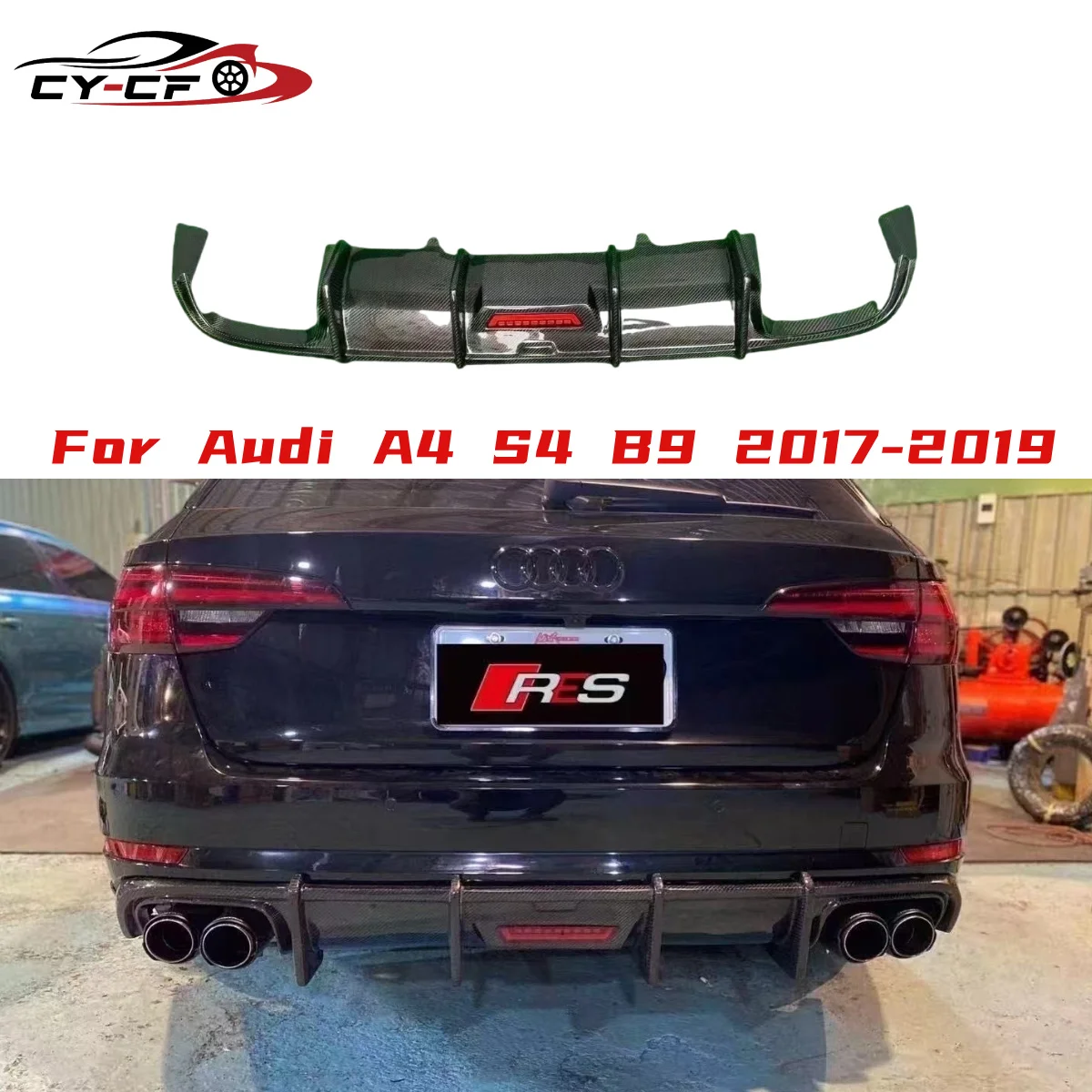 For Audi A4L A4 B9 2017-2019 Carbon Fiber Car Rear Bumper Diffuser Rear Splitters Spoiler Back lip body kit
For Audi A4L A4 B9 2017-2019 Carbon Fiber Car Rear Bumper Diffuser Rear Splitters Spoiler Back lip body kit