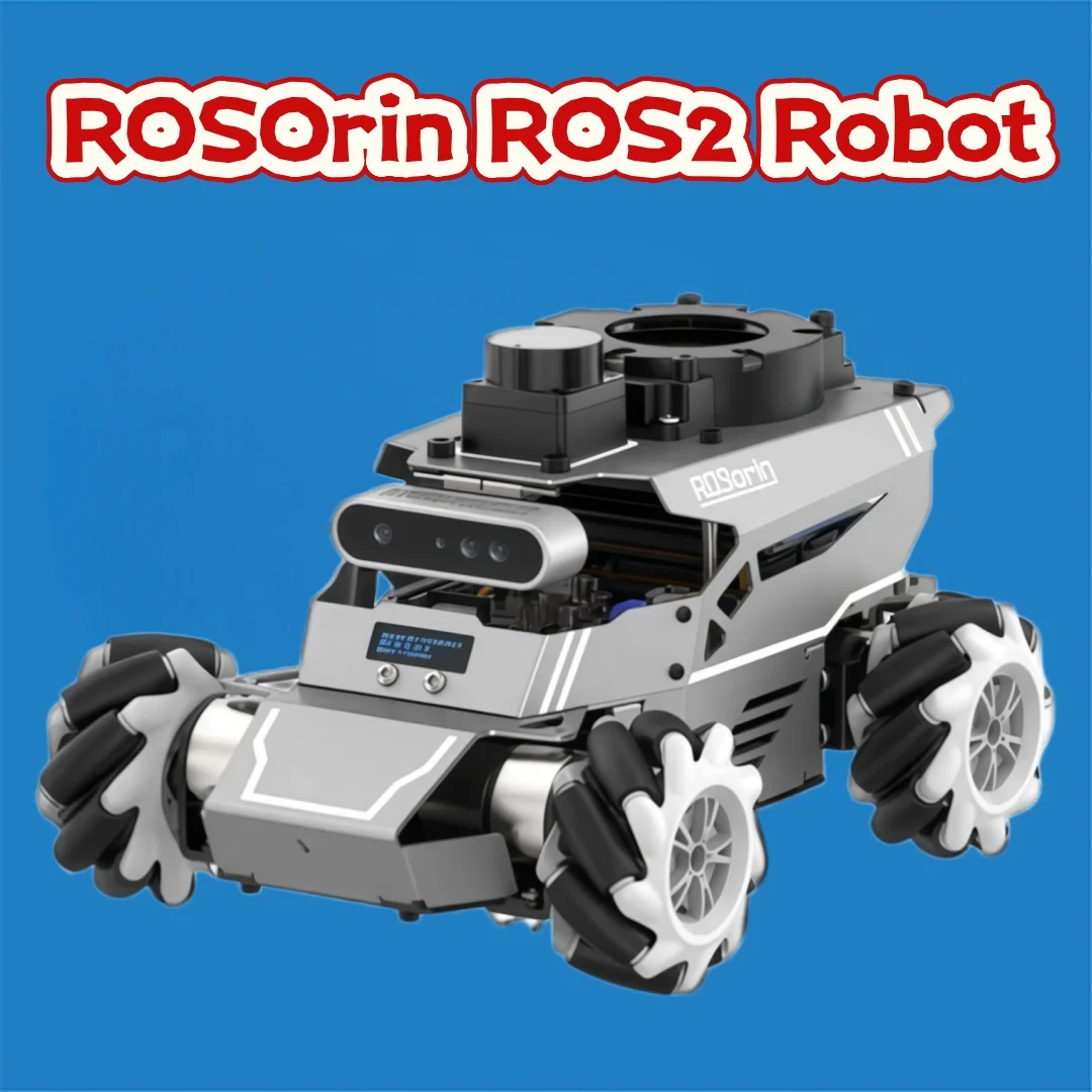 Hiwonder ROSOrin ROS2 Robot Vehicle with Multimodal AI Vision, Large-model Support, SLAM Navigation and Mecanum Drive
