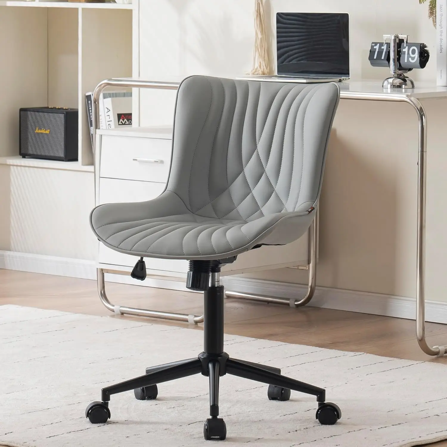 Office Chair, Arml Desk Chair With Wheels, Adjustable Swivel Rolling Home Office Computer Task Chairs, Modern Faux Leather
Office Chair, Arml Desk Chair With Wheels, Adjustable Swivel Rolling Home Office Computer Task Chairs, Modern Faux Leather